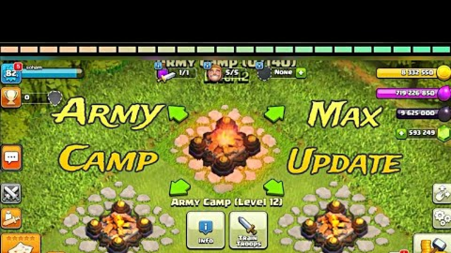 Maxed Out Army Camp in Clash of Clans - Unleash the Power!