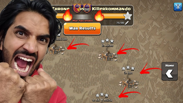 One man ARMY in Clash of clans (coc)