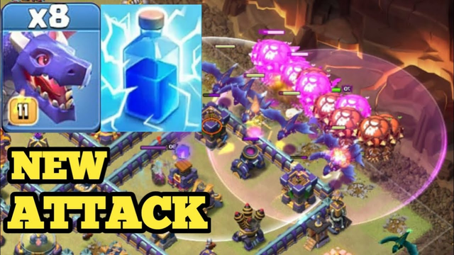 New dragon attack th16 II th16 attack strategy in clash of clans