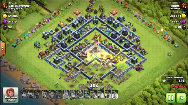 my first time uploading a video on YouTube play Clash of Clans