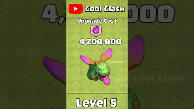 B Dragon Upgrade Cost Town Hall 16 - Clash of Clans #coc #cocshorts #clashofclans