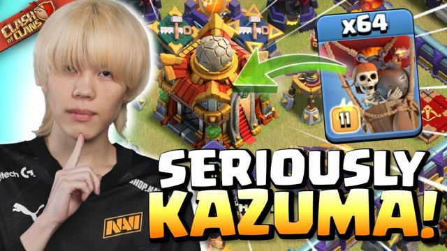 KAZUMA triples Town Hall 16 with ONLY BALLOONS?! INSANE! Clash of Clans