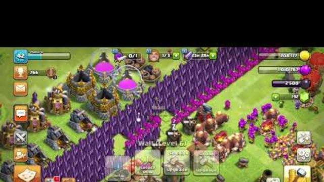 Clash of Clans- upgrading my Walls