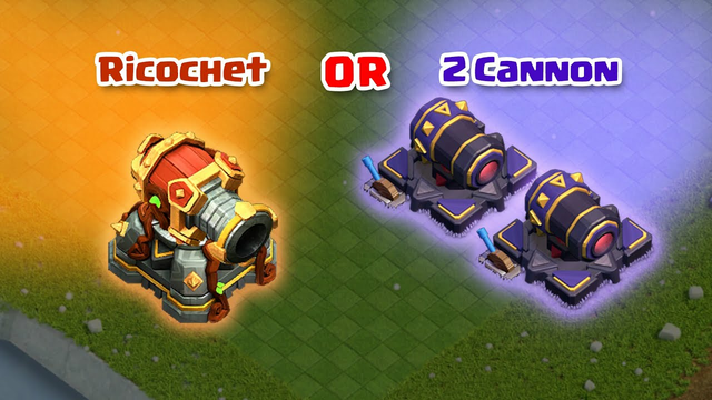 Upgrade to Ricochet Or 2 Cannon Defense - Clash Of Clans Update Town Hall 16