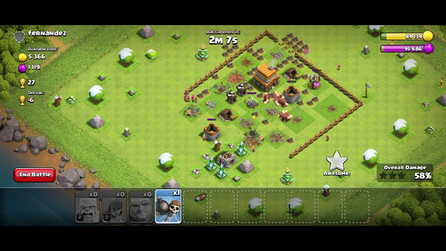 clash of clans town hall 3 attack