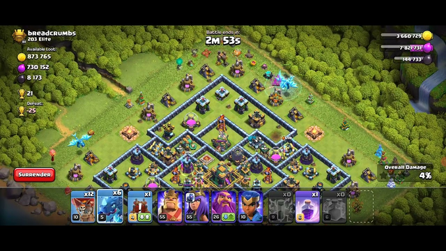 Attack in clash of clans #clashofclans