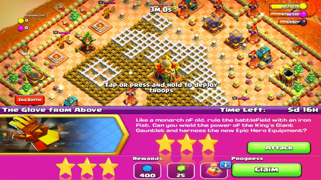 EASILY 3 STAR The Glove from Above CHALLENGE [Clash of clans] Event
