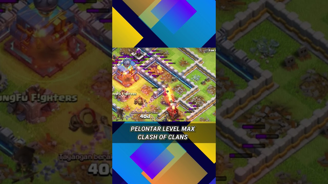 PELONTAR LEVEL MAX CLASH OF CLANS #youtubeshorts #shortvideo #highlights #coc #clashofclans