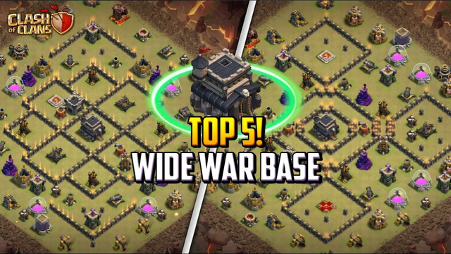 BEST TOWN HALL 9 (TH9) ANTI 2 STARS WIDE WAR BASE LAYOUT + COPY LINK 2023 | CLASH OF CLANS