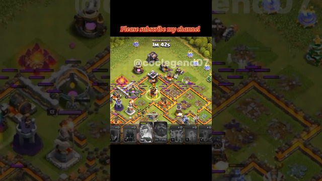 TH 11 witch+golem attack strategy (clash of clans)#shorts #clashofclans #coclegend