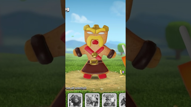 Gingerbread King Unlocked | Clash of Clans