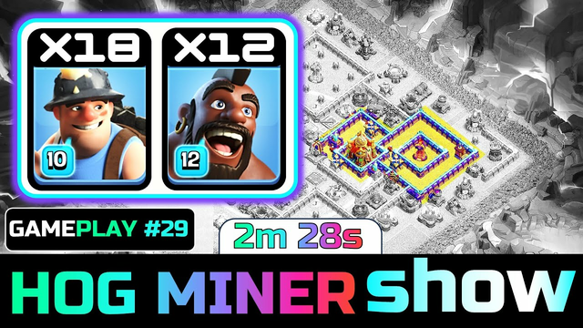Clash of Clans! TH16 Attack Strategy ft Miner Hog - Best TH16 War 3 Star - Clash Guide