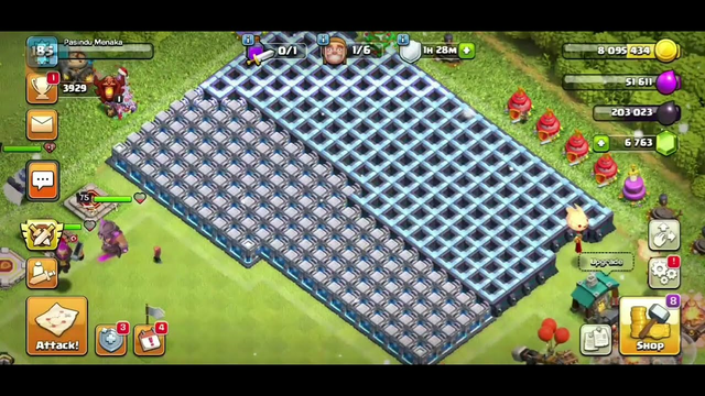 Town Hall 13 Wall up Clash Of Clans #clashofclans