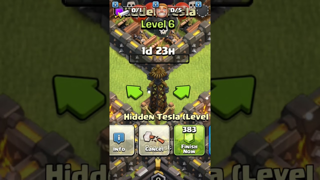 upgrade hidden Tesla to level 7 || Taking 2 days || coc || clash of clans #clashofclans