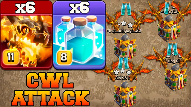 Th16 Super Dragon Attack Strategy with Clone Spell !! Best Th16 Attack Strategy in Clash Of Clans