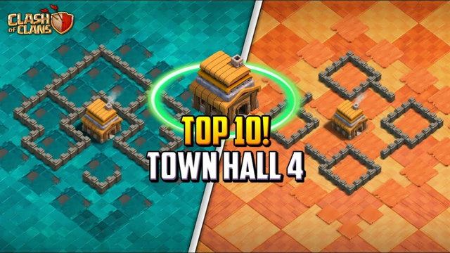 BEST! Town Hall 4 (TH4) Farming/War/Trophy/Pushing Base Layout + Copy Link 2024 | Clash of Clans