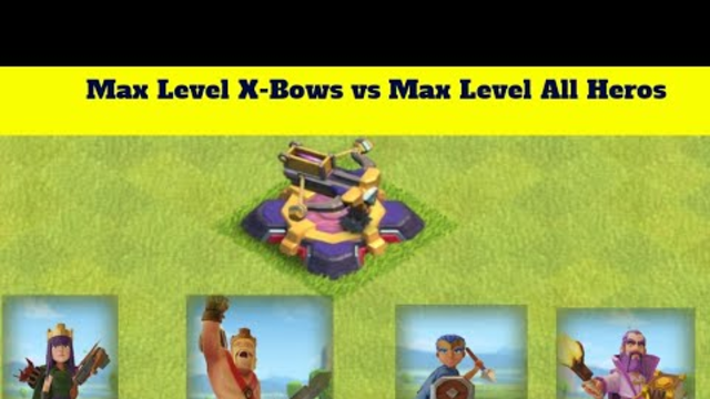 Max Level X-Bows vs All Heros | Clash Of Clans |Experiments on Clash Of Clans With Wars #shorts  #lo