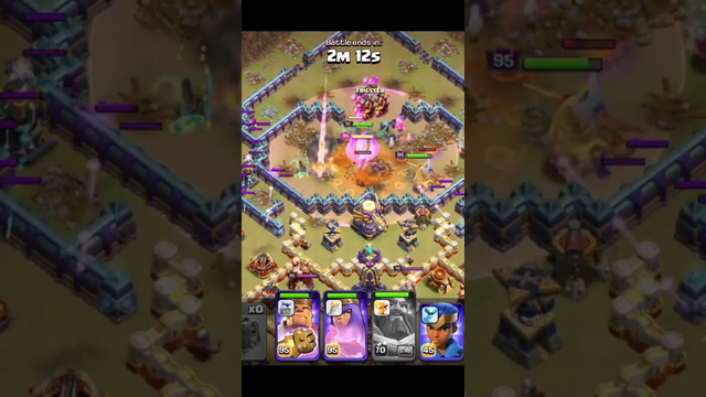 TOWNHALL16 Super Archer Yeti + Bat Spell !!! Attack Strategy With Siege Barracks #coc #cwl #shorts