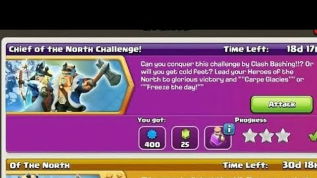Chief of North Challenge Easy Three Stars | Clash of Clans