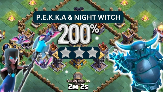 Best BH10 attack strategy using pekka and night witch (clash of clans)