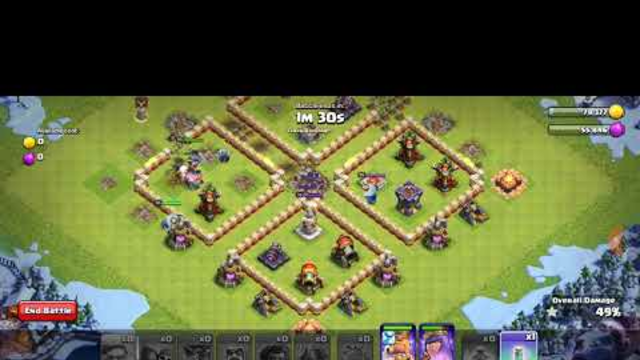 clash of clans  damage 3 like and subscribe