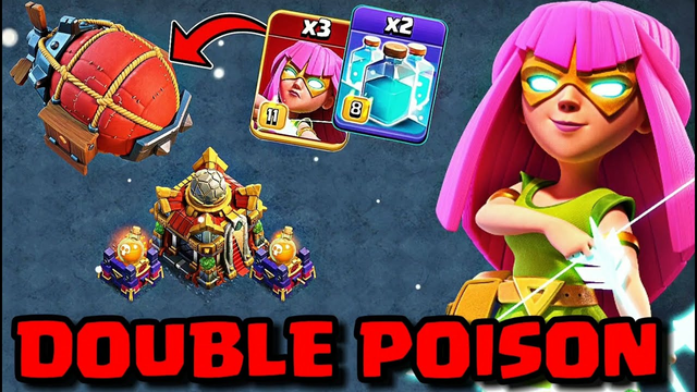 SUPER ARCHER Guide on DOUBLE POISON TOWER BASES | TH16 Strategies | Clash of Clans