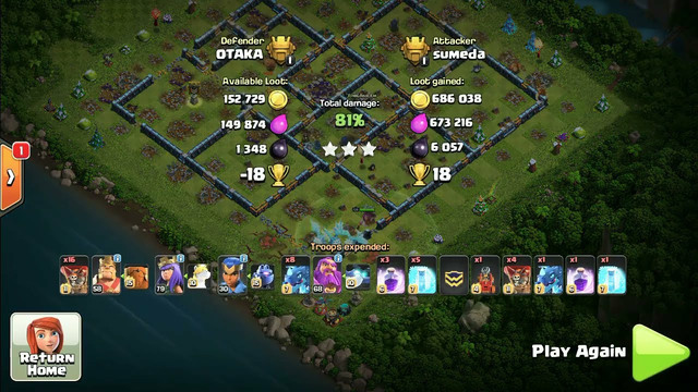 Clash of clans Max Electro Dragons attack Town hall 16 top attack