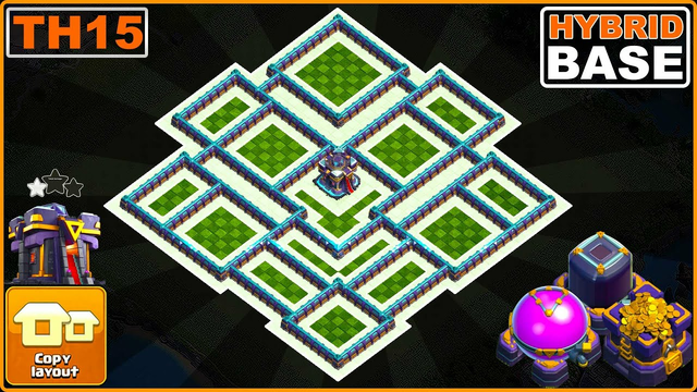 NEW Town Hall 15 Base 2024 | COC TH15 Hybrid/Farming/Trophy base Copy link | Clash of Clans