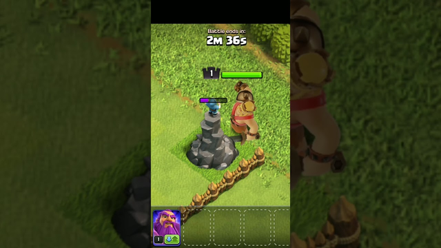clash of clans level 1 king vs level 1 wizard tower fight #clashofclans #clashing #coc #clash