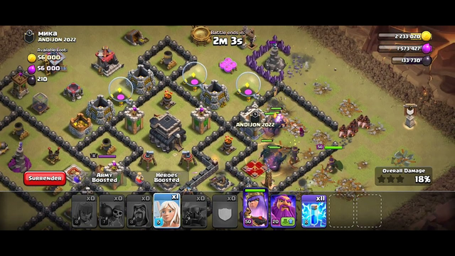 CLAN WAR ATTACK IN COC (CLASH OF CLANS ) #gaming #coc #clashofclans