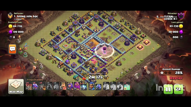 clash of clans .. a nice attake