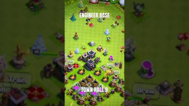 Town Hall 9 Engineer Base | TH9 Rare (Clash of Clans)