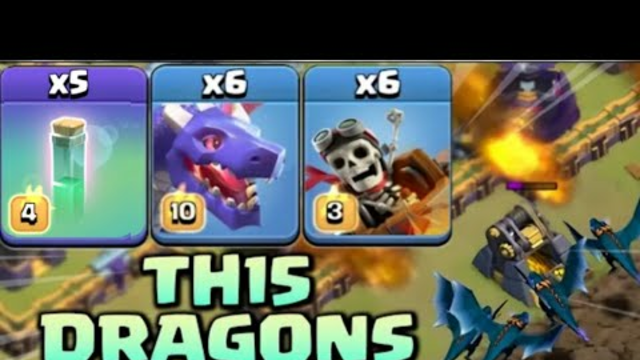 Dragon rider attack is Super strong ! Th16 attack strategy !clash of clans #sidclashing
