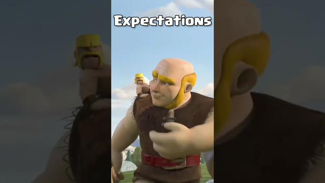 Expectations Vs Reality|Clash of Clans|Giant's reality|#cocfunnyvideo#clashofclans#cocfun#fun