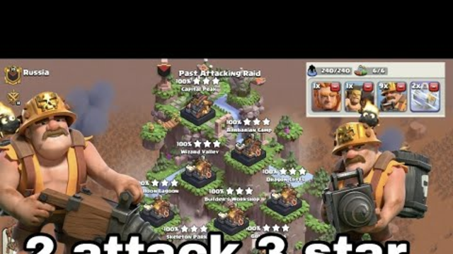 CLASH OF CLANS CLAN CAPITAL LIVE 2 ATTACK 3 STAR #COC