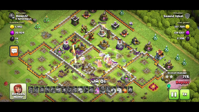 Clash of Clans Game Level 11 Townhall Attack