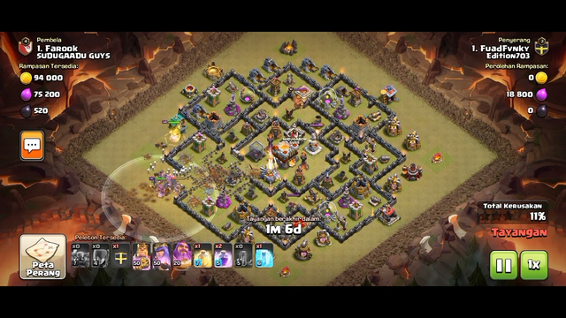 Clan War Clash Of Clans | Town Hall 11 Vs Town Hall 11