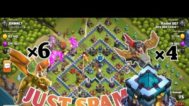 no skil meter this army| clash of clans