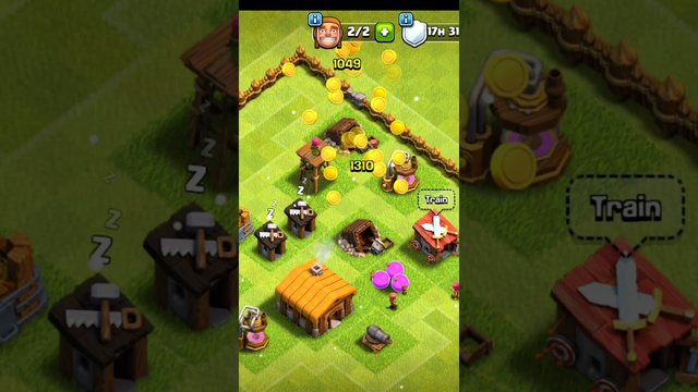 clash of clans upgrade my town hall in fist time #coc #shorts #xmiccoc