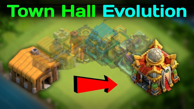 Town Hall Evolution | TH1 to TH16 | COC ( clash of clans )