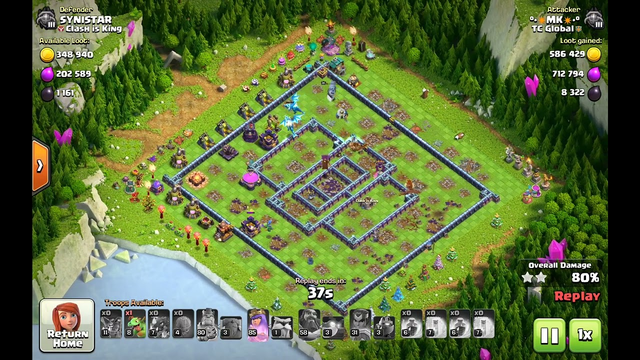Clash of Clans - Easy 3star air attack - TH16