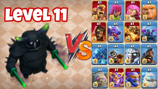 How Strong Is New Level 11 PEKKA!? - Clash Of Clans