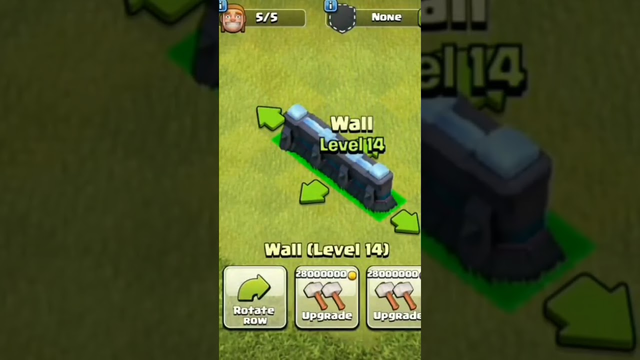 Clash Of Clans abgrade wall full max