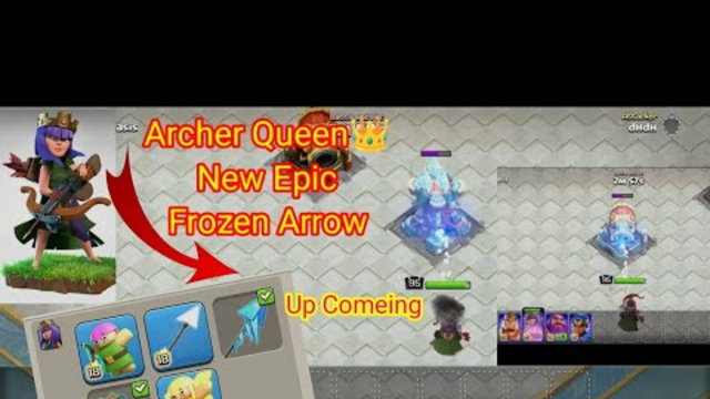 CLASH OF CLANS|| COC Town Hall 16 New Archer Queen Epic Frozen Arrow Max Level