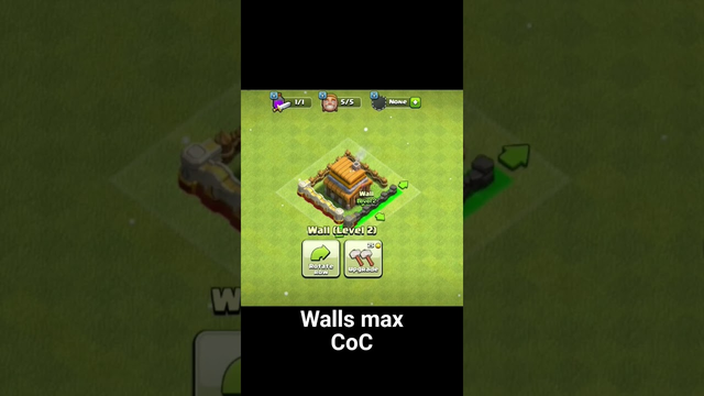 Clash Of Clans Walls max #Coc #king_of_gaming725