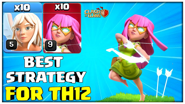 SUPER ARCHER + HEALERS TH12 BEST STRATEGY (CLASH OF CLANS)
