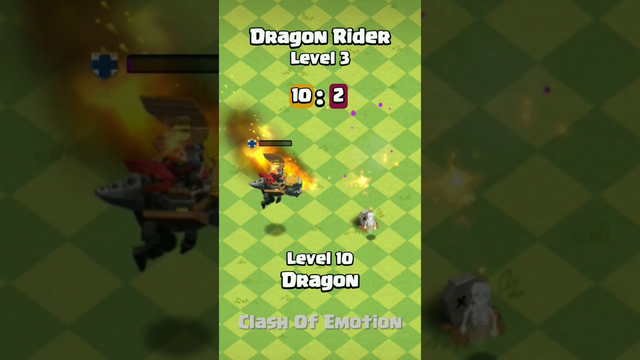 Dragon Rider VS Dragon | Bomb vs Fire | Clash of clans #shots #clashofclans #coc #th16