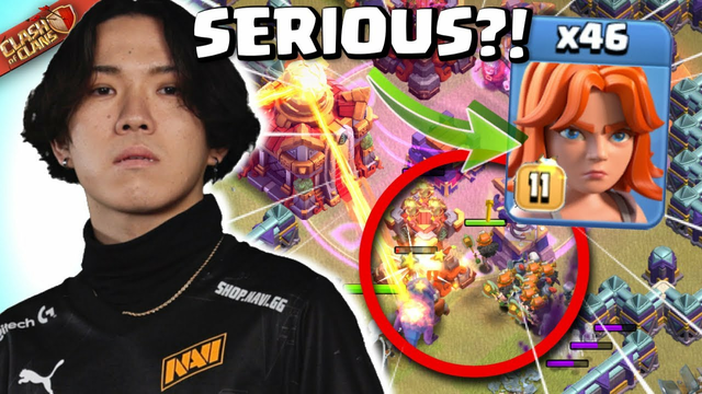Klaus RISKS WAR with Insane ALL VALKYRIE ARMY vs TH16 Base!  Clash of Clans