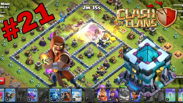 21/365 attack (TH13 Blimp army attack ) ( Clash of Clans ) #clashofclans