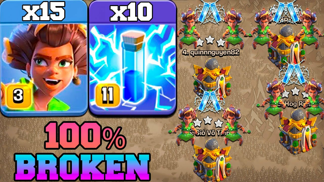 Th16 Attack Strategy with New Root Rider & Zap Spell !! Best Th16 Attack in Clash Of Clans